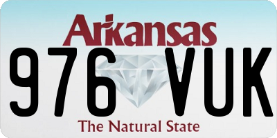 AR license plate 976VUK