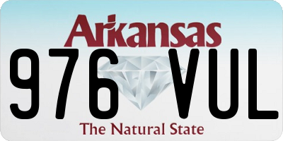 AR license plate 976VUL