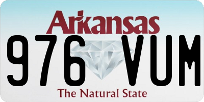 AR license plate 976VUM