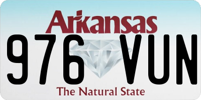 AR license plate 976VUN