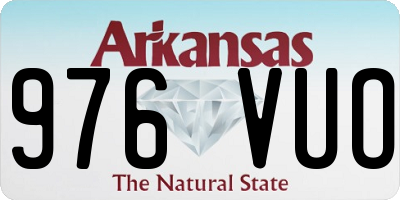 AR license plate 976VUO