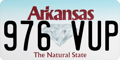 AR license plate 976VUP
