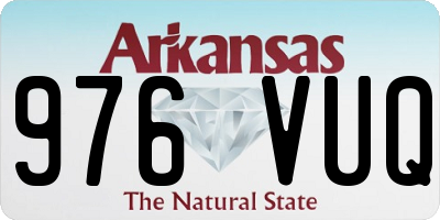 AR license plate 976VUQ