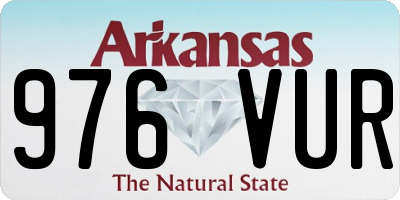 AR license plate 976VUR