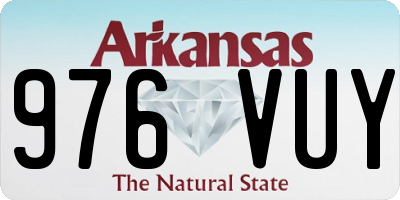 AR license plate 976VUY