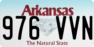 AR license plate 976VVN