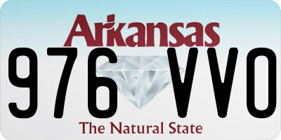 AR license plate 976VVO