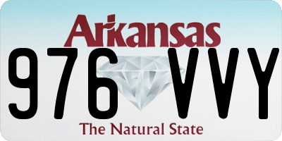 AR license plate 976VVY