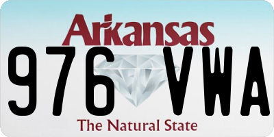 AR license plate 976VWA