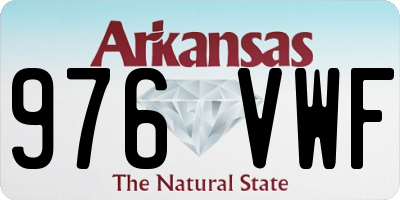 AR license plate 976VWF