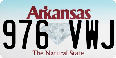 AR license plate 976VWJ