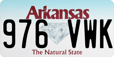 AR license plate 976VWK