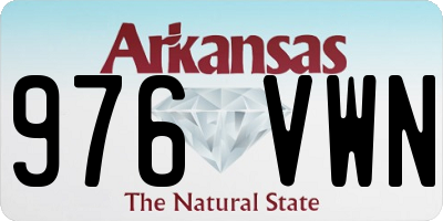 AR license plate 976VWN