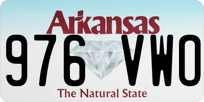 AR license plate 976VWO