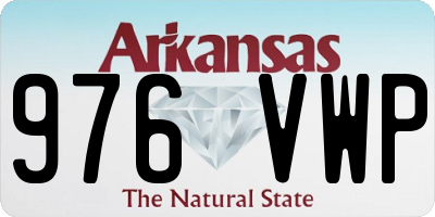 AR license plate 976VWP