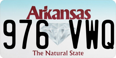 AR license plate 976VWQ