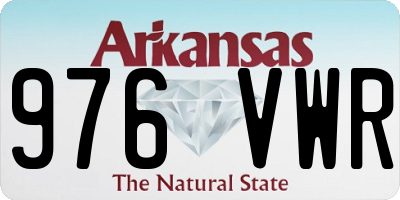 AR license plate 976VWR