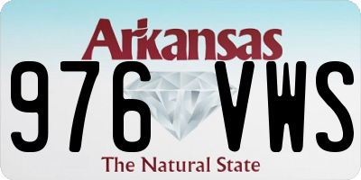 AR license plate 976VWS