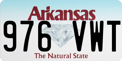AR license plate 976VWT