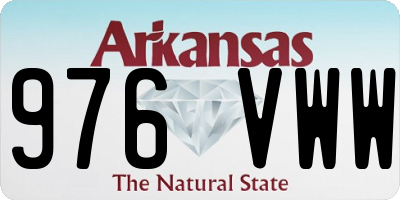 AR license plate 976VWW