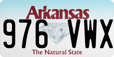 AR license plate 976VWX