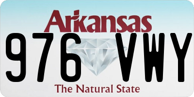 AR license plate 976VWY