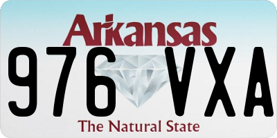 AR license plate 976VXA