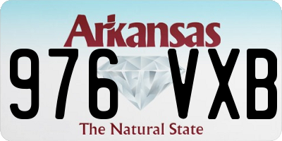 AR license plate 976VXB