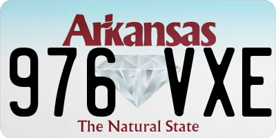 AR license plate 976VXE