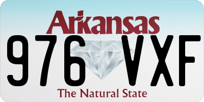 AR license plate 976VXF