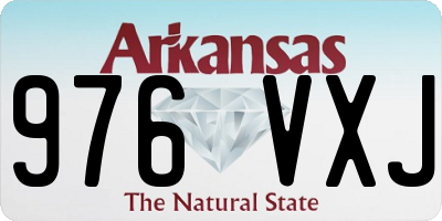 AR license plate 976VXJ