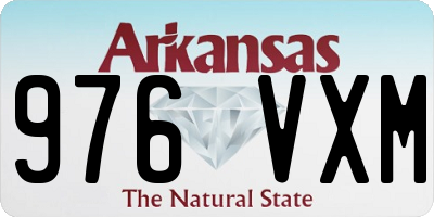AR license plate 976VXM