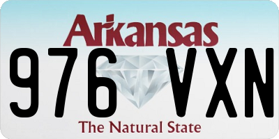 AR license plate 976VXN