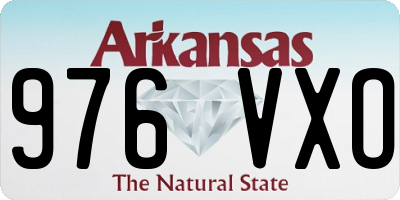 AR license plate 976VXO
