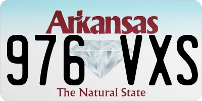 AR license plate 976VXS