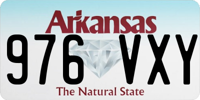 AR license plate 976VXY