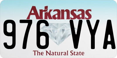 AR license plate 976VYA