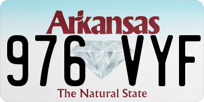 AR license plate 976VYF