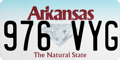AR license plate 976VYG