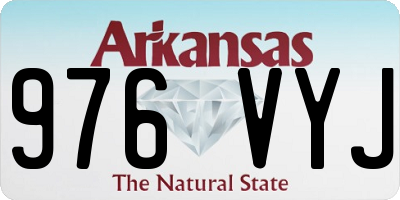 AR license plate 976VYJ