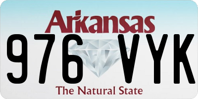 AR license plate 976VYK