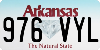 AR license plate 976VYL