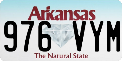 AR license plate 976VYM