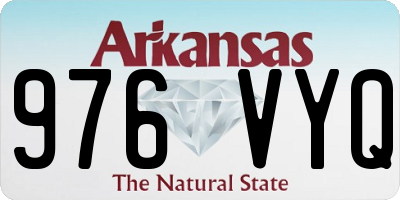 AR license plate 976VYQ
