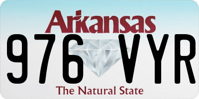 AR license plate 976VYR
