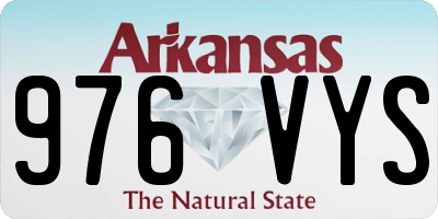 AR license plate 976VYS
