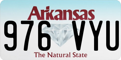 AR license plate 976VYU
