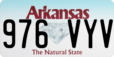 AR license plate 976VYV