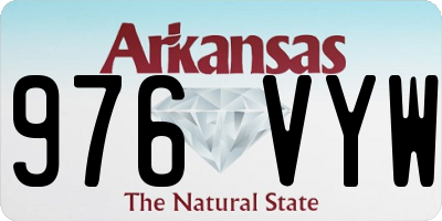 AR license plate 976VYW