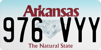 AR license plate 976VYY